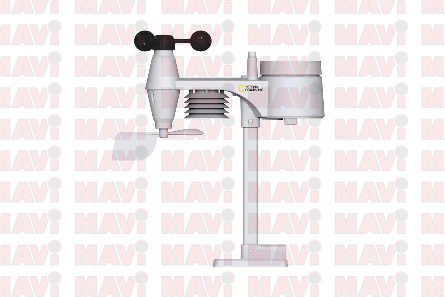 Statie meteo 5 in 1 National Geographic, cu functii de masurare: temperatura, umiditate, precipitatii, viteza si directia vantului # 9080500