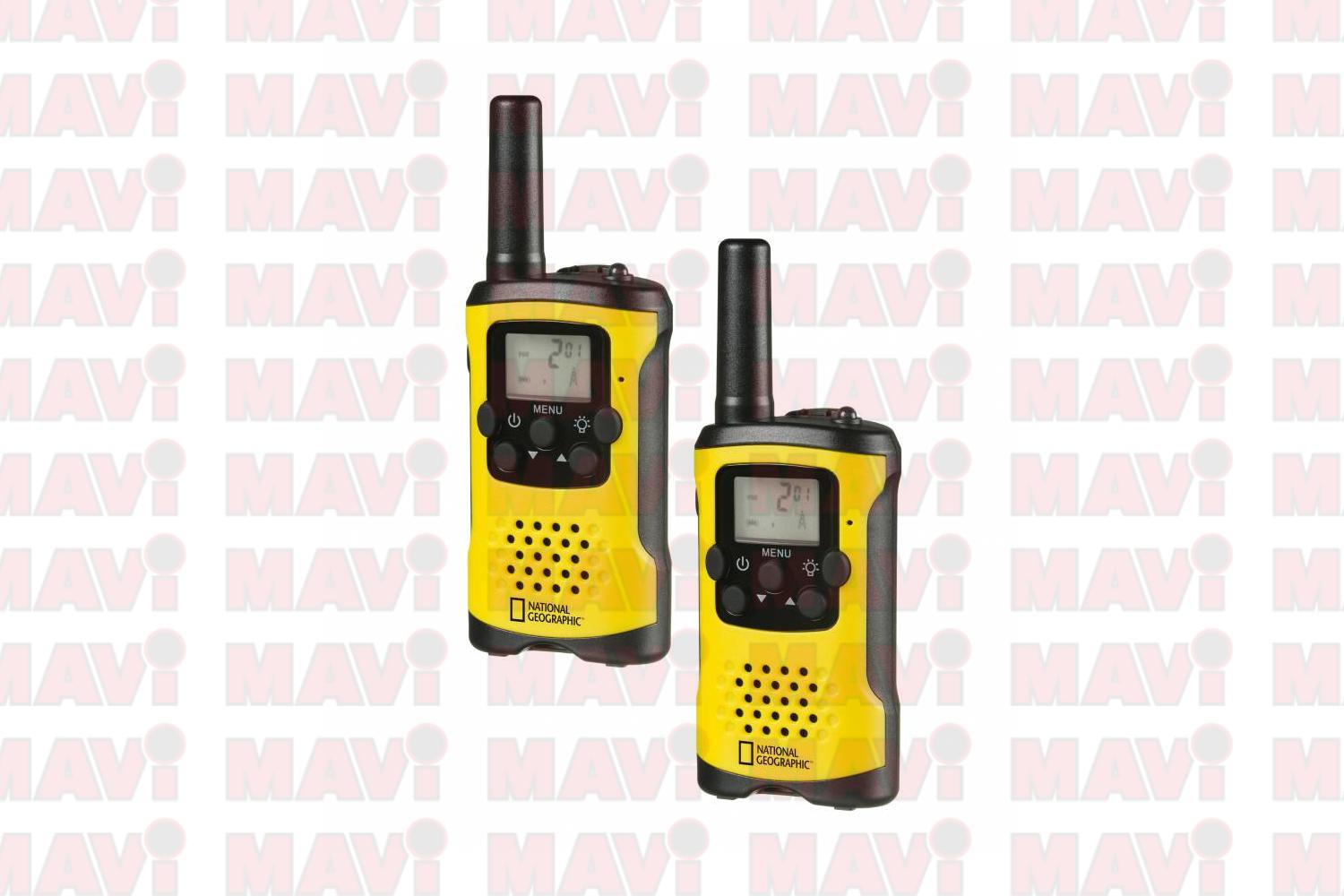 Set 2 buc FM Walkie Talkie National Geographic, raza 6 Km, 130x50x30 mm # 9111400