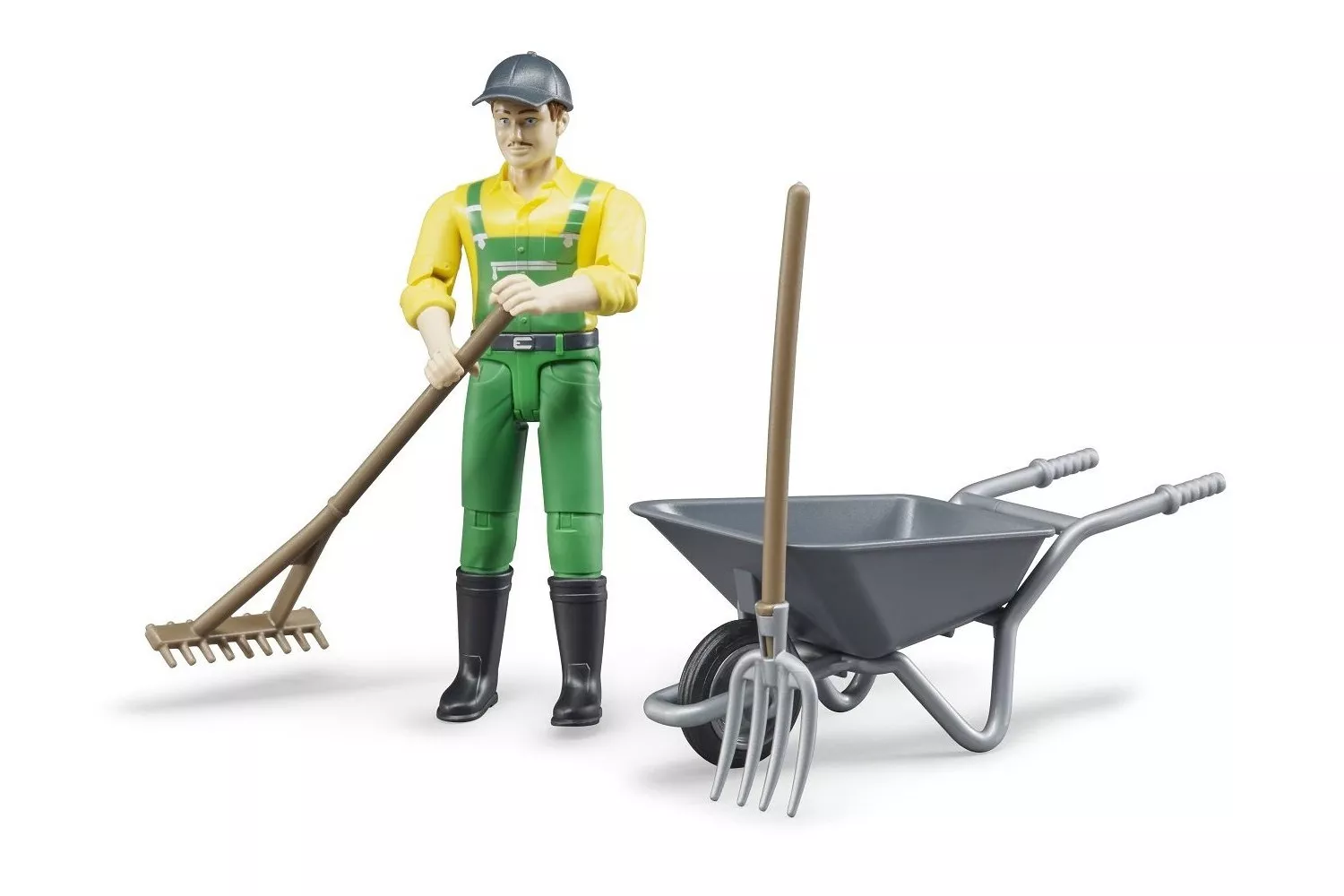 Jucarie Bruder, set figurina agricultor cu accesorii # 62610