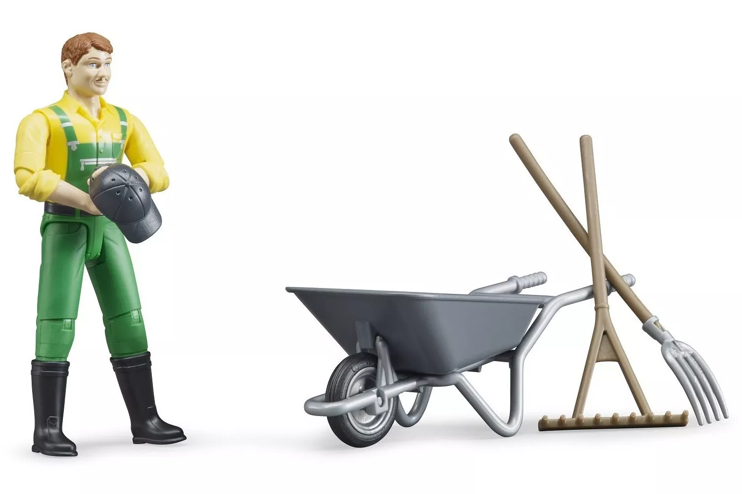 Jucarie Bruder, set figurina agricultor cu accesorii # 62610