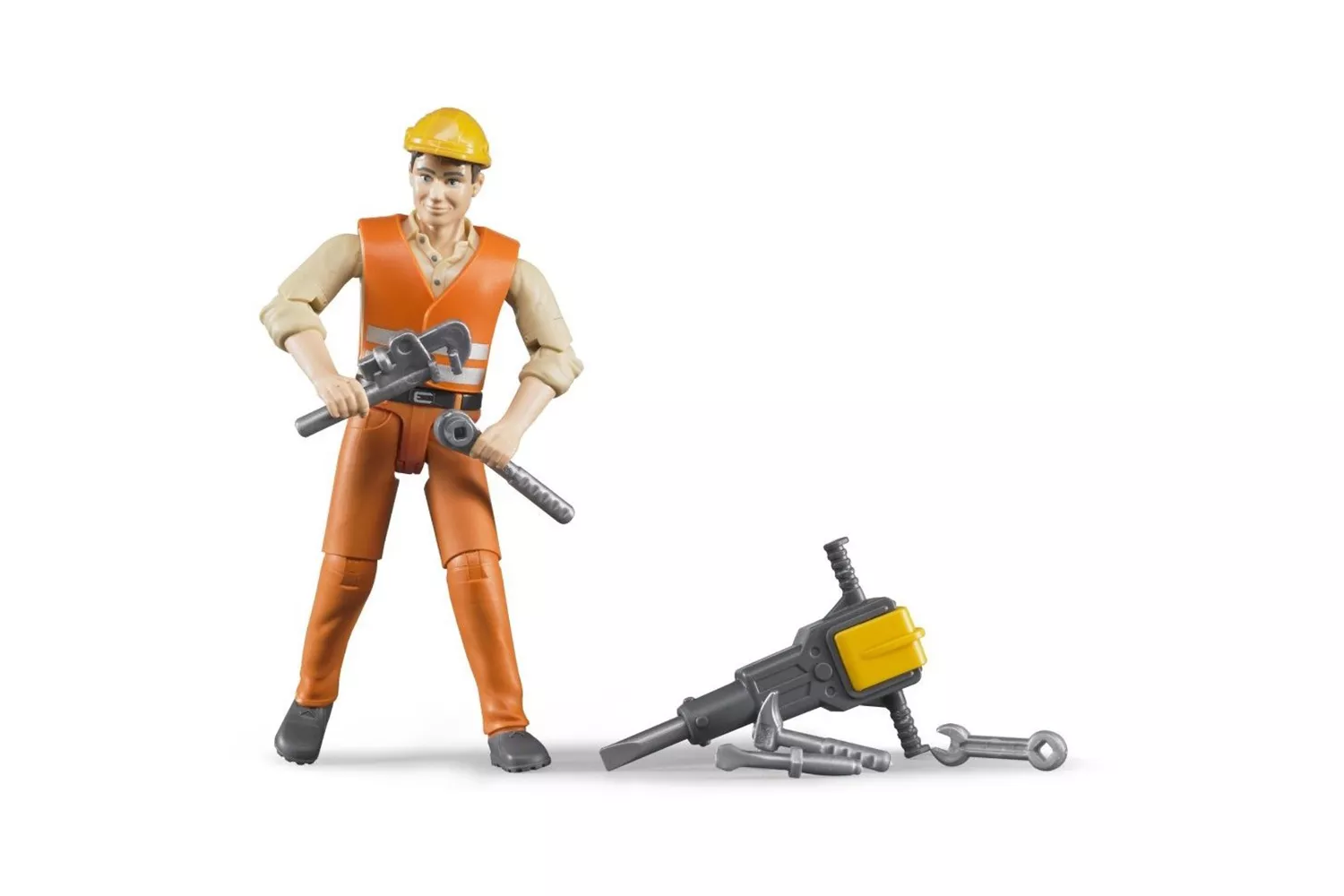 Jucarie Bruder, figurina barbat constructor si accesorii # 060020