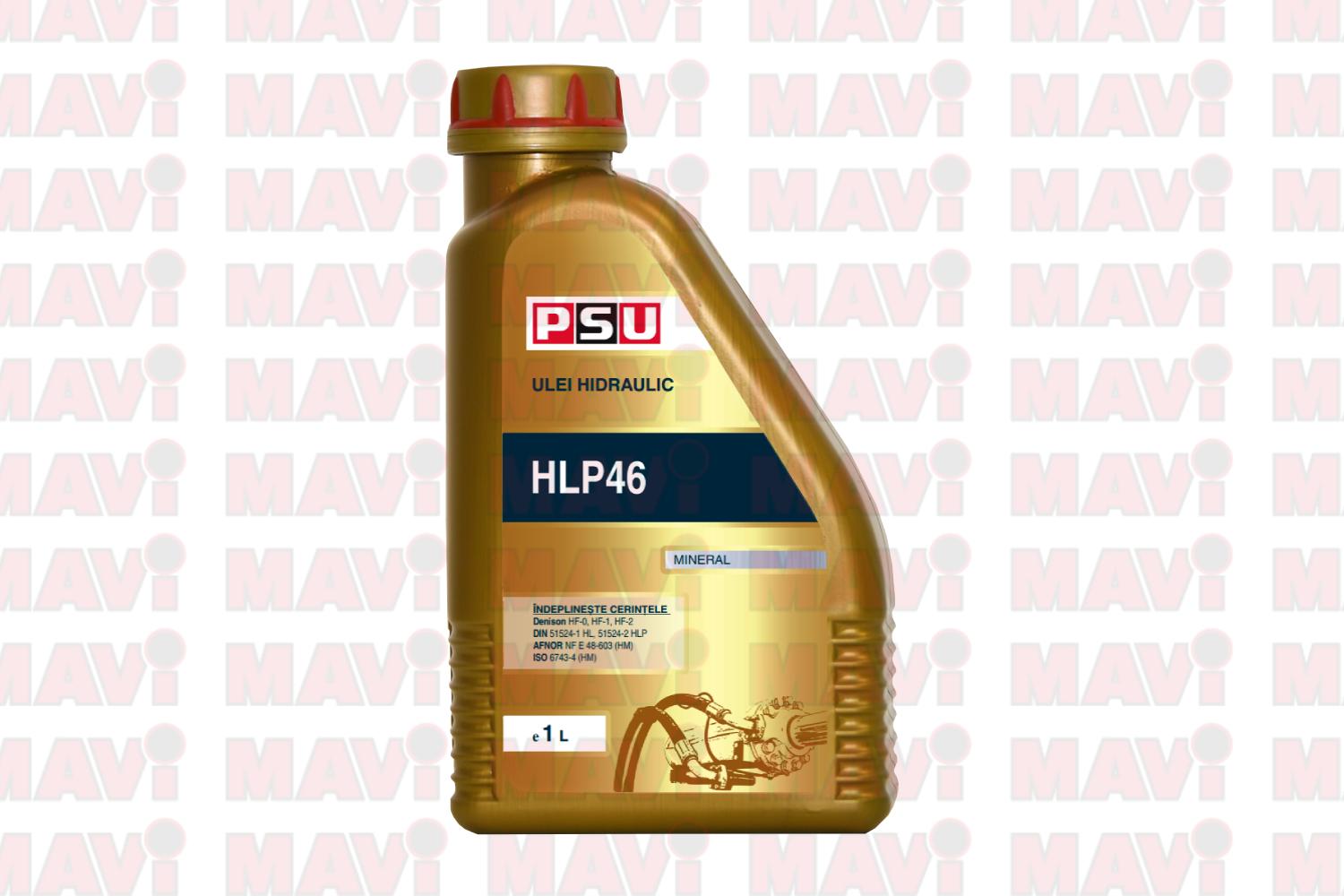 PSU ulei utilaje multimarca-Ulei hidraulic HLP46 PSU 1L- MAVI
