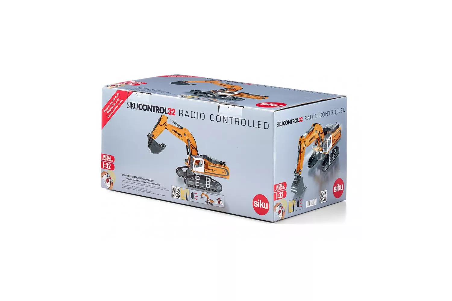 Jucarie Siku, excavator cu telecomanda Liebherr R980 Sme Crawler, 1:87, 197x158x413 mm # 6740