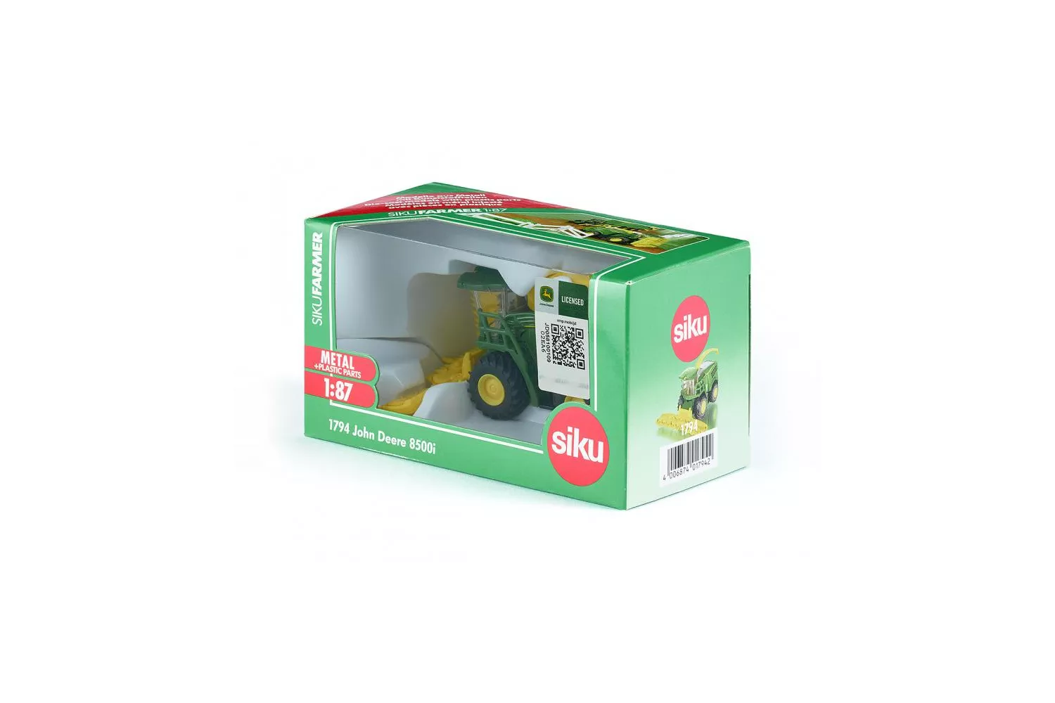 Jucarie Siku, combina John Deere 8500I, 1:87, 77x139x68 mm # 1794
