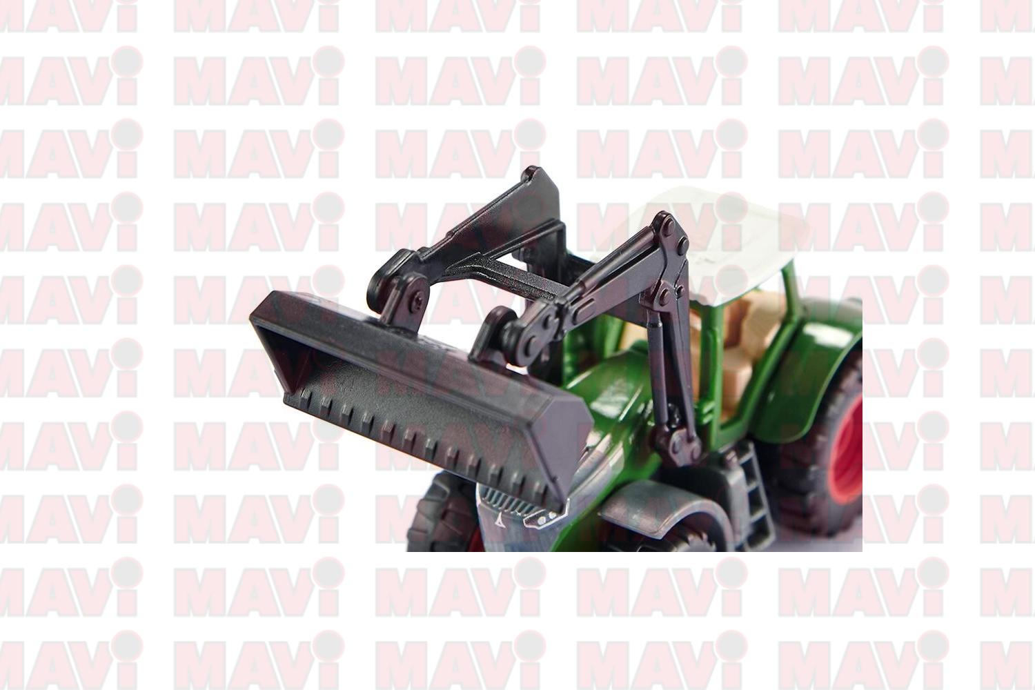 Jucarie Siku, tractor Fendt 1050 Vario cu incarcator frontal, 1:76, 92x36x45 mm # 1393