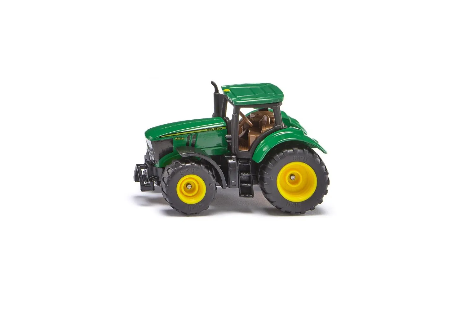 Jucarie Siku, tractor John Deere 6215R, 1:72, 67x35x42 mm # 1064