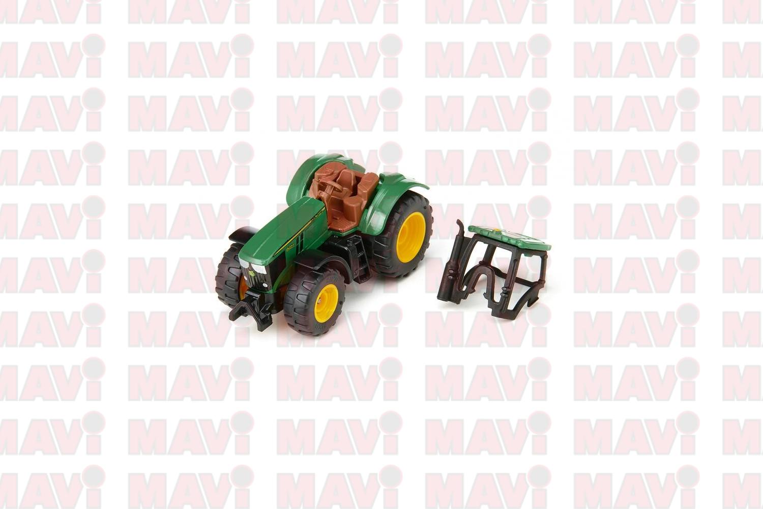 Jucarie Siku, tractor John Deere 6215R, 1:72, 67x35x42 mm # 1064