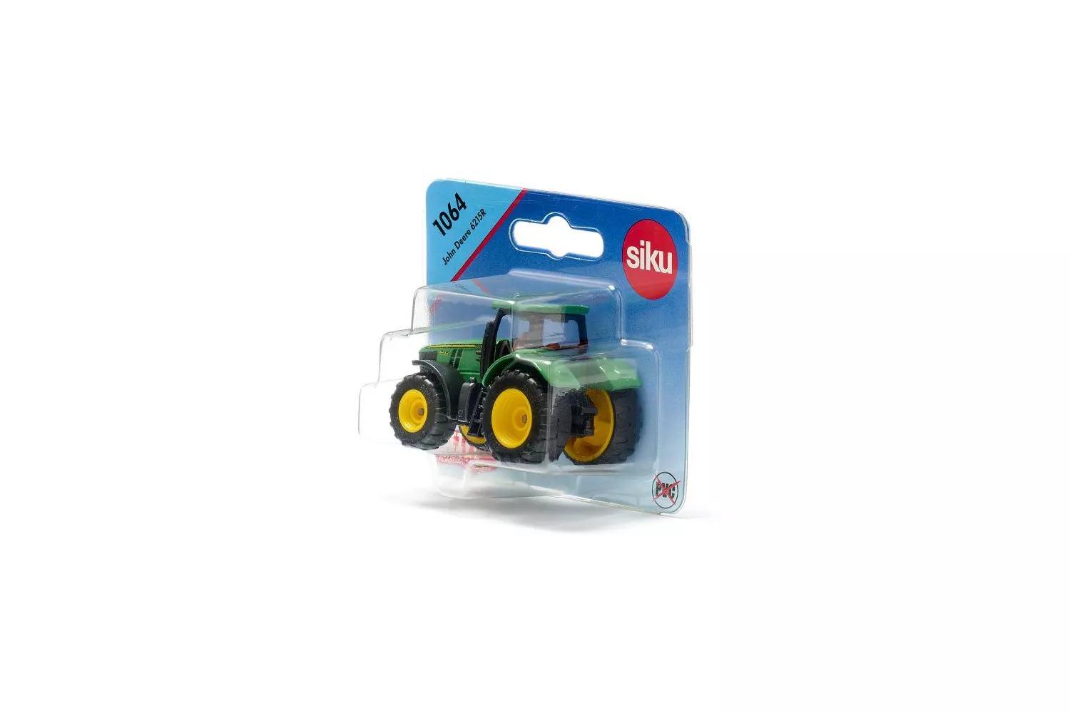 Jucarie Siku, tractor John Deere 6215R, 1:72, 67x35x42 mm # 1064