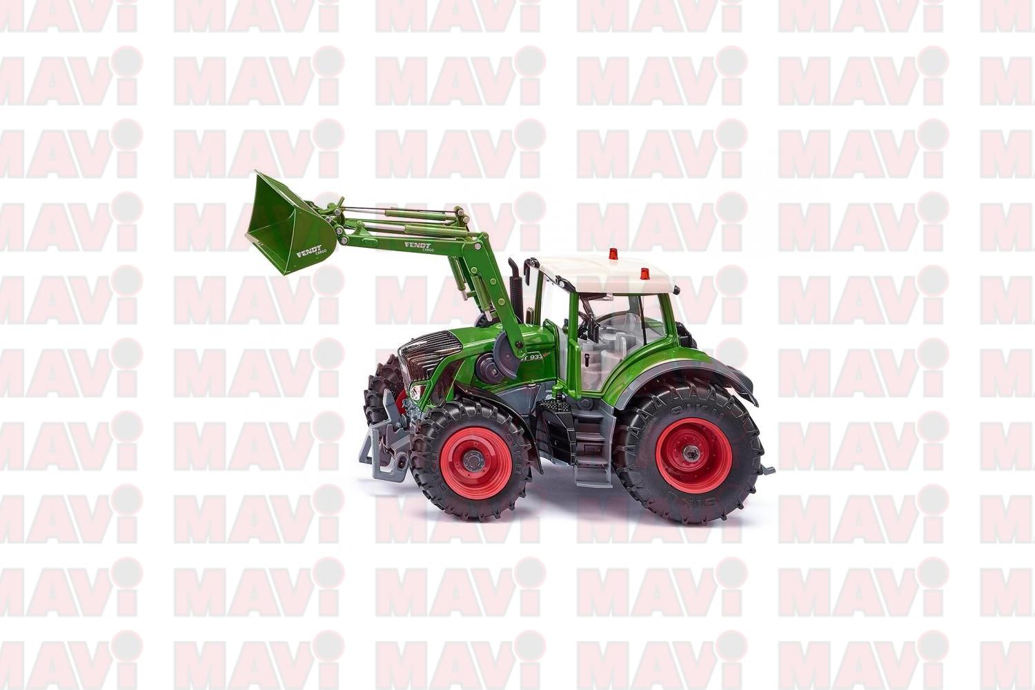 Jucarie Siku tractor Fendt 933 Vario, cu incarcator frontal si aplicatie pentru control cu bluetooth 1:32, 245x90x121 mm # 6793