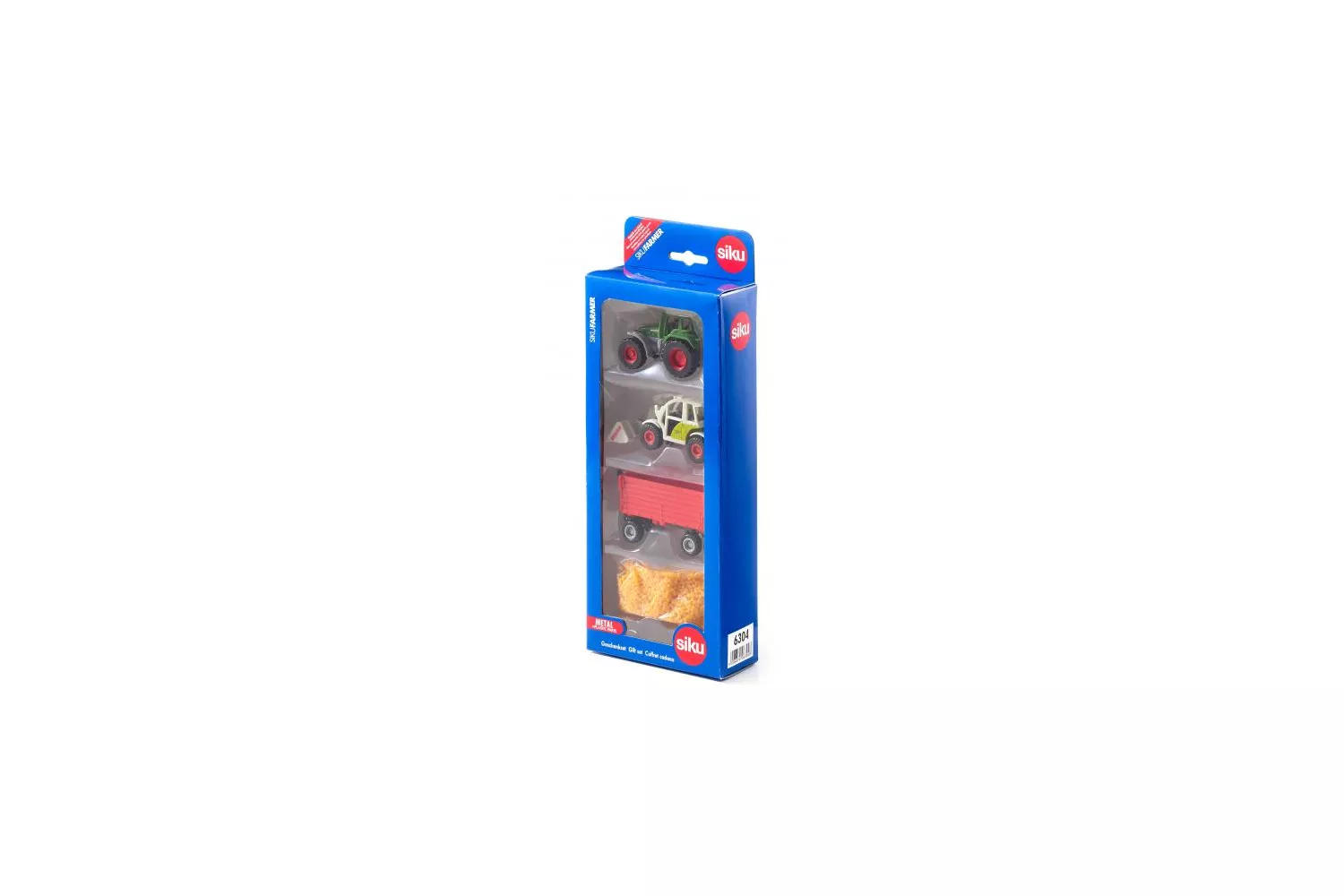 Jucarie Siku, set agricultura cu doua tractoare, 1:87, 296x110x48 mm # 6304