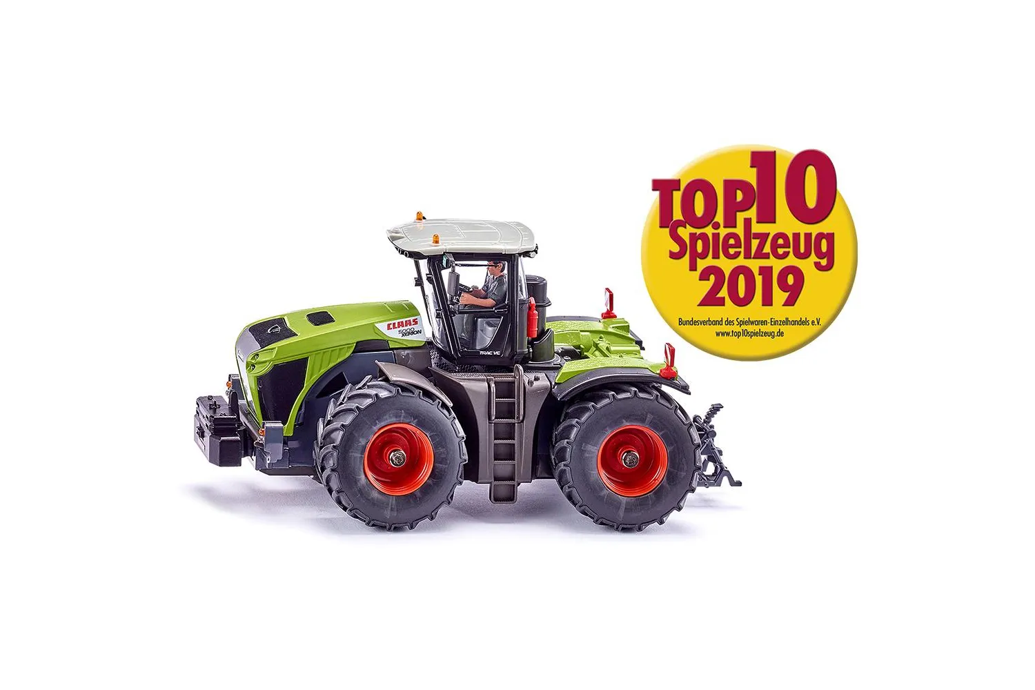 Jucarie Siku, tractor Claas Xerion 5000 Trac Vc cu aplicatie pentru control prin Bluetooth, 1:50, 256x111x128 mm # 6791