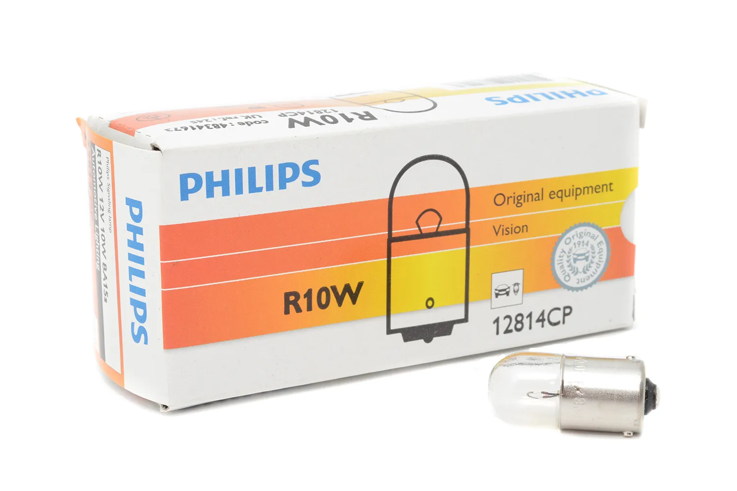 Bec Auxiliar 12V R10W Philips # 12814Cp / 78137