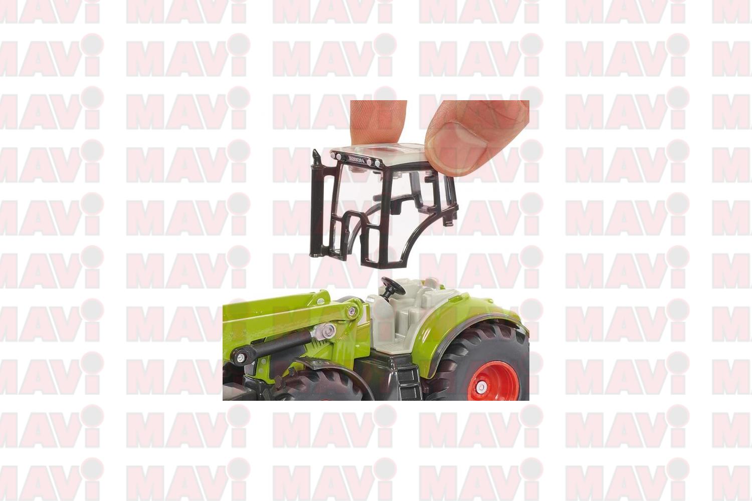 Jucarie Siku, tractor cu incarcator frontal si remorca, 1:50, 420x115x65 mm # 1949