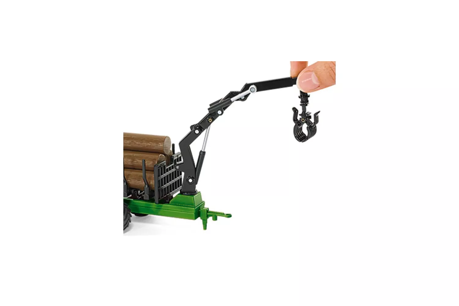 Jucarie Siku, tractor cu remorca forestiera, 1:50, 255x53x108 mm # 1954