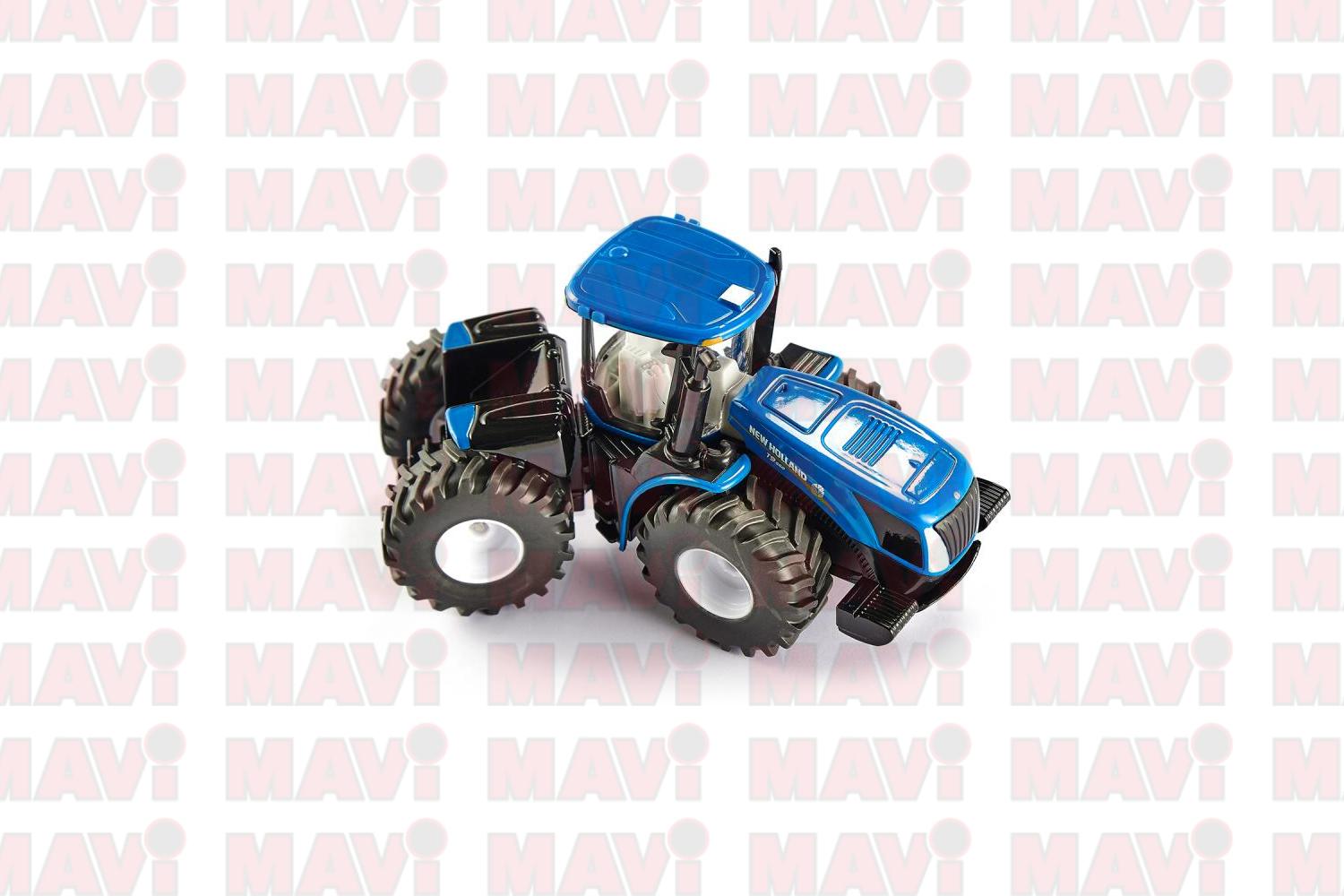 Jucarie Siku, tractor New Holland cu remorca, 1:50, 385x115x65 mm # 1947