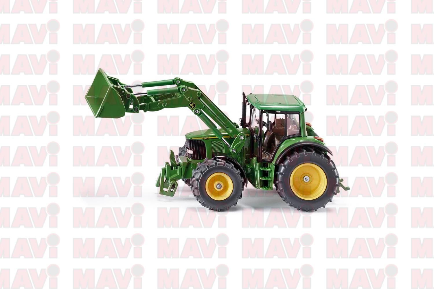 Jucarie Siku, tractor John Deere cu incarcator frontal, 1:32, 225x79x94 mm # 3652