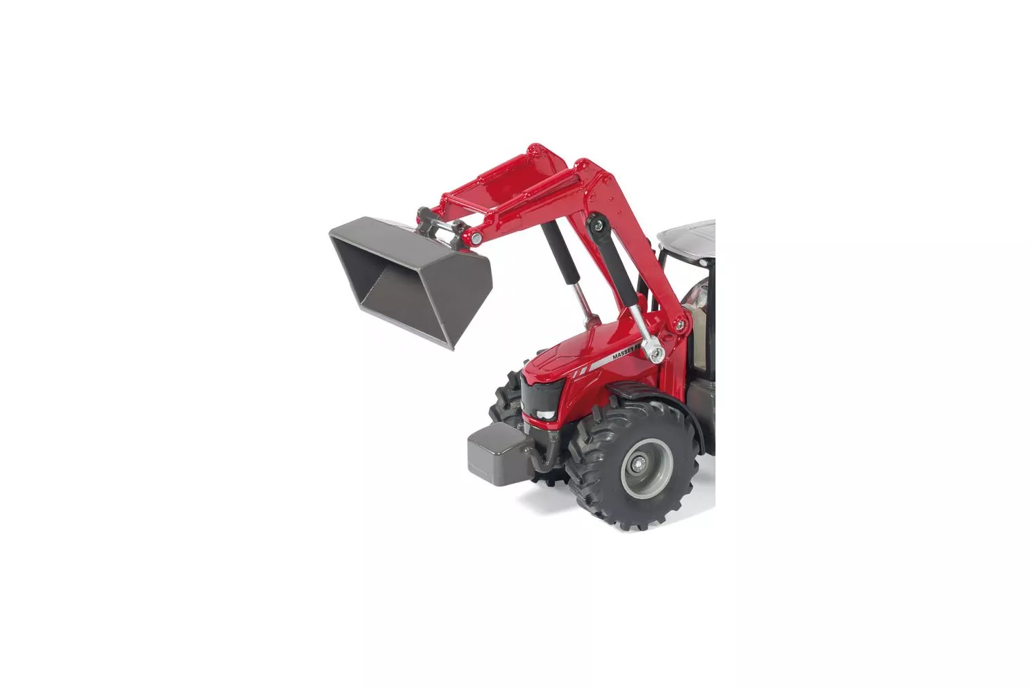 Jucarie Siku tractor Massey Ferguson cu incarcator frontal 1:50, 157x58x86 mm # 1985