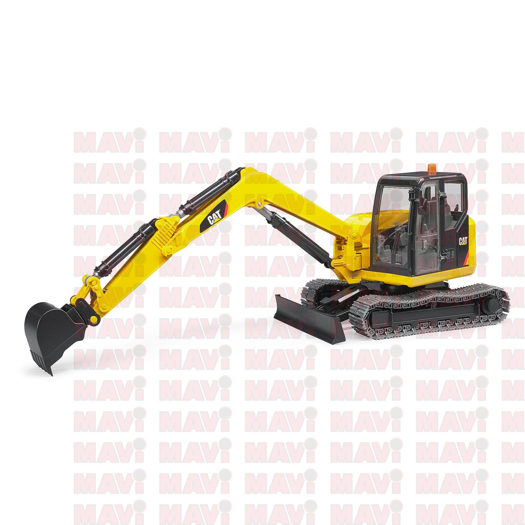 Jucarie Bruder mini excavator Caterpillar 1:16, 409x163x409 mm # 02456