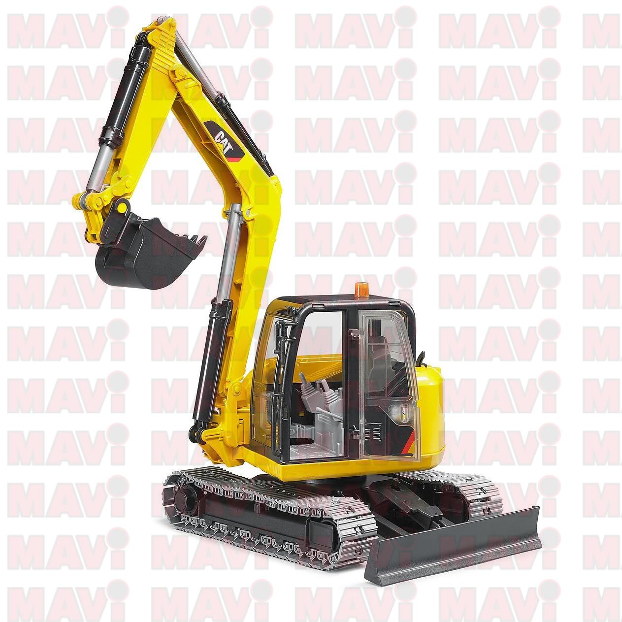 Jucarie Bruder mini excavator Caterpillar 1:16, 409x163x409 mm # 02456