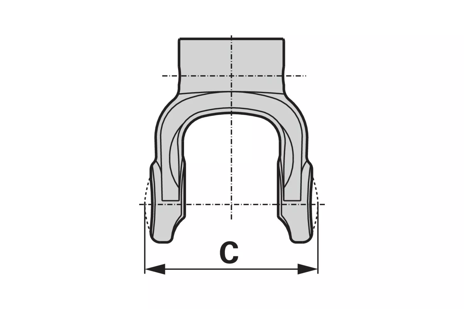 Kit Cruce Cardan S1-G1 22X54 Cap Zerk B&P # 4120B0012R50