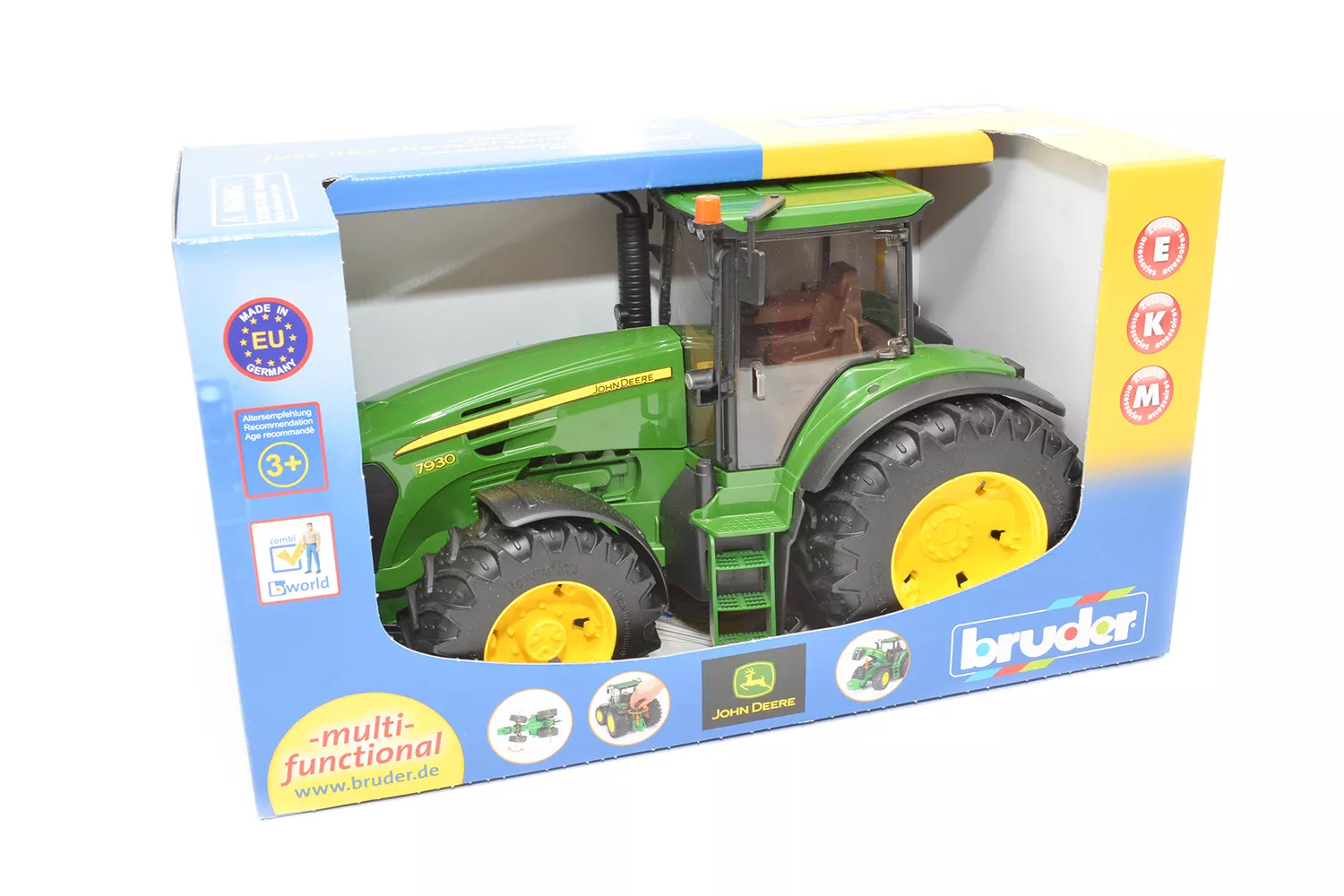 Jucarie Bruder, tractor John Deere 7930, 1:16, 375x175x205 mm # 03050