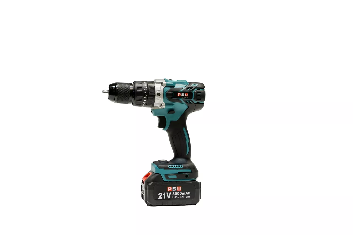 Mașină de înșurubat cu acumulator PSU #  KE–IDL2113, 21V, 65 NM, 3000 mAh