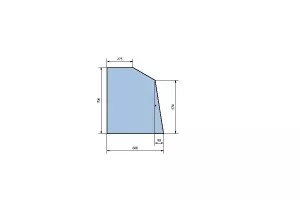 Geam Lateral Culisant 706X600 Tip Nou Ifron