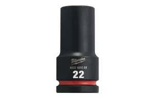 CHEIE TUBULARĂ DE IMPACT SHW 3/4 LUNGĂ 22 MM MILWAUKEE # 4932480381
