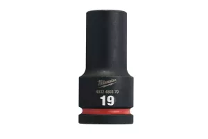 CHEIE TUBULARĂ DE IMPACT SHW 3/4 LUNGĂ 19 MM MILWAUKEE # 4932480379