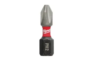 BIT SHOCKWAVE PH2 25 MM MILWAUKEE SET 2 BUCATI # 4932430852
