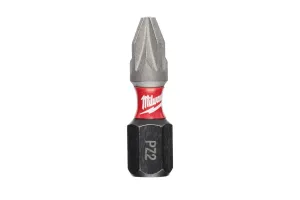BIT SHOCKWAVE PZ2 25 MM MILWAUKEE SET 2 BUCĂȚI # 4932430863