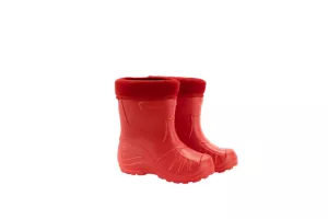 Cizme de copii, cu sosete, din material EVA, Wellingtons, rosu # 050 - MARIMEA 29