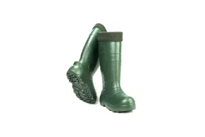 Cizme de barbati, cu sosete, din material EVA, Wellingtons, verde # 070 - MARIMEA 44