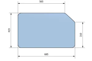 Geam Usa Jos 419X685 Ifron
