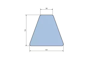 Geam Lateral Spate 720X820 U651