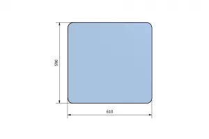 Geam Usa 590X610 Taf