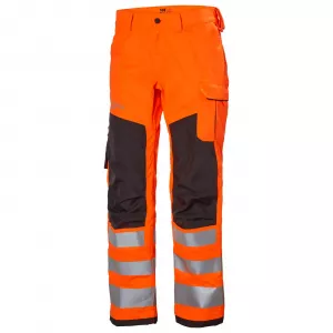 PANTALONI DE LUCRU REFLECTORIZANTI ALNA 2.0 WORK CL2 PORTOCALIU/NEGRU HELLY HANSEN # 77421 - MARIMEA 58