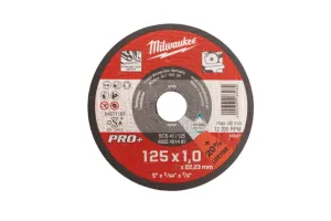 DISC SUBTIRE PRO+ PENTRU DEBITARE OTEL 125X1 MM 10BUC MILWAUKEE # 4932478998