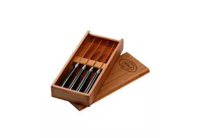 SET 4 CUTITE PENTRU FRIPTURA IN CUTIE DE LEMN ROSLE # 25147