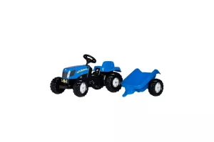 TRACTOR NEW HOLLAND T7040 CU REMORCA ROLLY TOYS # 600013074