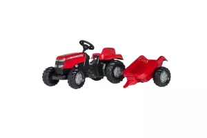 TRACTOR MASSEY FERGUSON CU REMORCA ROLLY TOYS # 600012305
