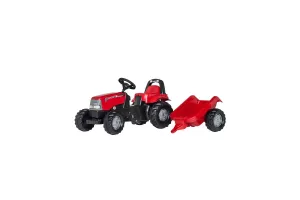TRACTOR CASE CU REMORCA ROLLY TOYS # 600012411