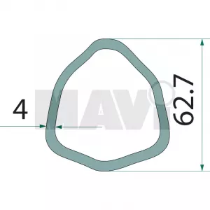 TEAVA CARDAN IN 3 62.7 MM/53.6MM/1M GR # 377377294 + 377377295