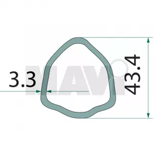 TEAVA CARDAN IN 3 43.4MM/36.1MM/1M GR # 377377288 + 377377289