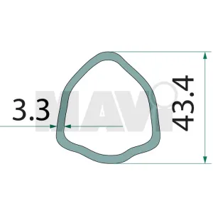 TEAVA CARDAN IN 3 43.4MM/36.1MM/1M GR # 377377288 + 377377289