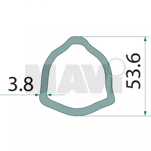 TEAVA CARDAN IN 3 53.6 MM/44.7MM/1M GR # 377377292 + 377377293