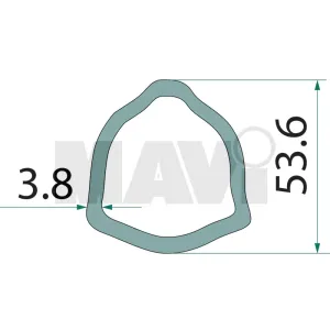 TEAVA CARDAN IN 3 53.6 MM/44.7MM/1M GR # 377377292 + 377377293