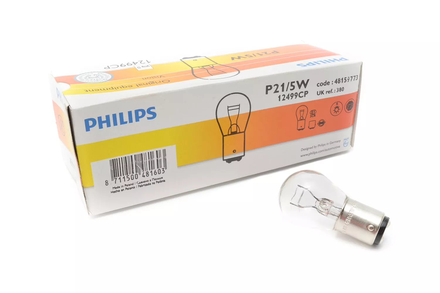 Bec Frana 12Vxp21/5W Philips # 12499Cp