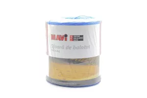 Sfoara pentru balotat din polipropilena rasucita T500 albastra MAVI, 500 m/kg, bobina 5 kg