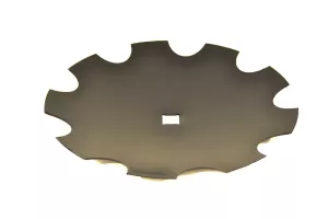 Disc crestat OFAS cu gaura patrata, diametru 660 mm, grosime 6 mm, marime gaura 41 mm